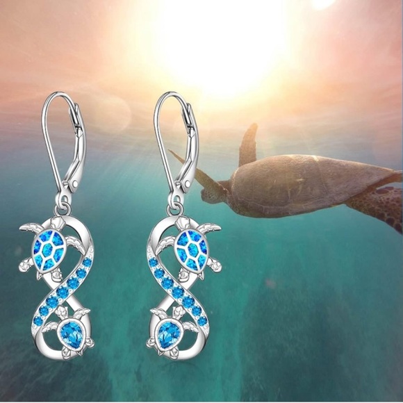 Opal and Topaz Turtles Everlasting Love Earrings Opal and Topaz Turtles Everlasting Love Earrings